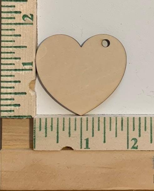 Heart Shapes- Wood blanks - Laser Cut - Valentine's Day Decor - DYI - Birch -Made in USA - Northern Lights Laser LLC
