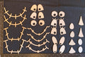 Scarecrow Faces: For 7 1/4 inch Wide Wood | (4) Sets of Two Each | Laser Cut Plywood Craft