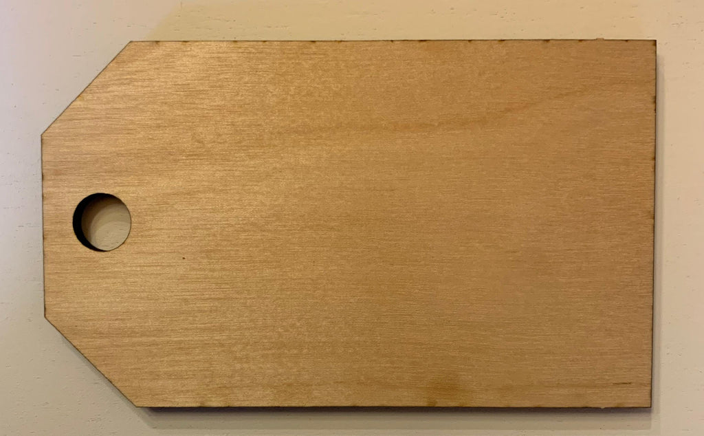Wood Gift Tags: Engraved DIY Craft Blanks (Set of 6)