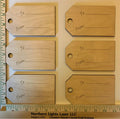 Wood Gift Tags: Engraved DIY Craft Blanks (Set of 6)