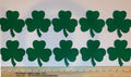 Painted Wooden Shamrocks - 10 Pack - 4 Inch St. Patrick's Day Decor - Green Wood Clover Cutouts -  Northern Lights Laser LLC