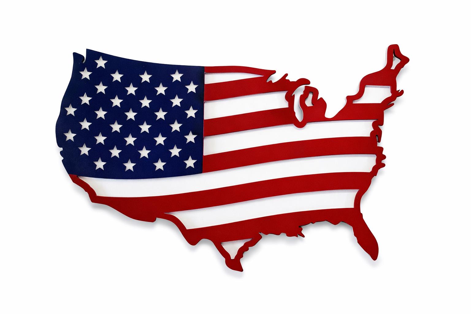 USA Wood Craft Kit - Paintable Patriotic Decor - 4th of July DIY Set