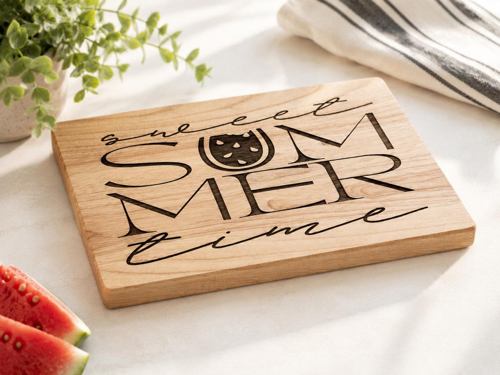 Sweet Summer Time Wooden Sign | Farmhouse Summer Decor | Laser Engraved Wood Plaque | Seasonal Home Decor | Rustic Summer Gift