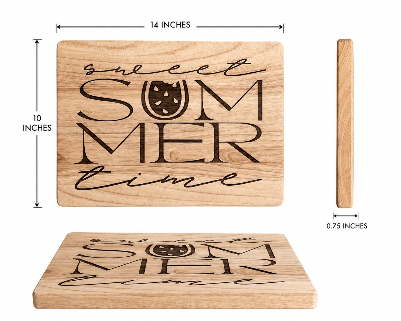 Sweet Summer Time Wooden Sign | Farmhouse Summer Decor | Laser Engraved Wood Plaque | Seasonal Home Decor | Rustic Summer Gift
