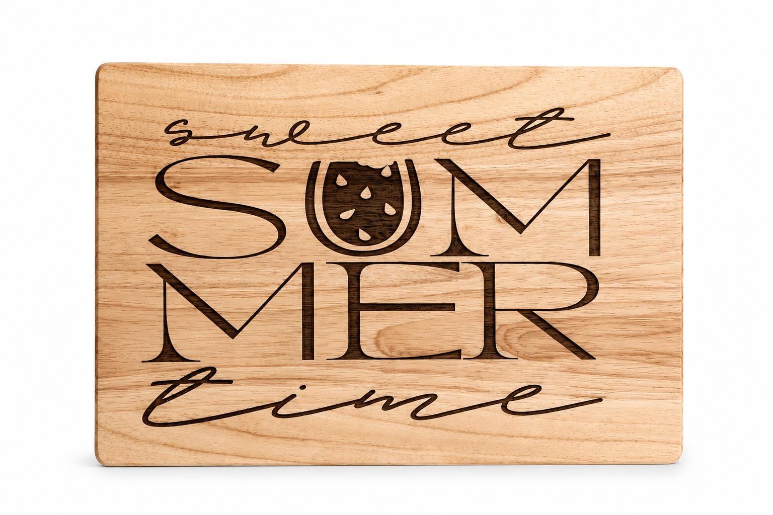 Sweet Summer Time Wooden Sign | Farmhouse Summer Decor | Laser Engraved Wood Plaque | Seasonal Home Decor | Rustic Summer Gift